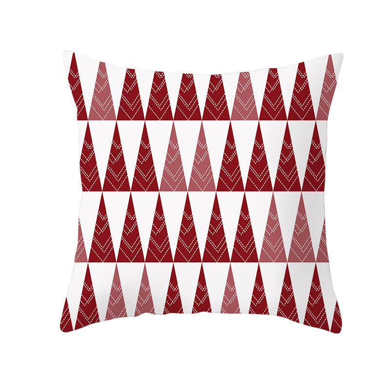 Santa Elk Pillow Cover Lumbar Pillow Car Pattern