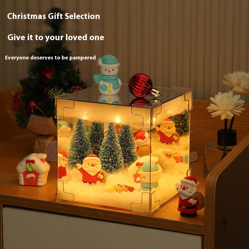 Christmas Cube Small Night Lamp