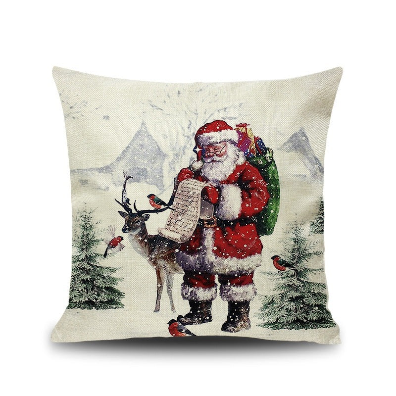 Cartoon Christmas Pillow Cover