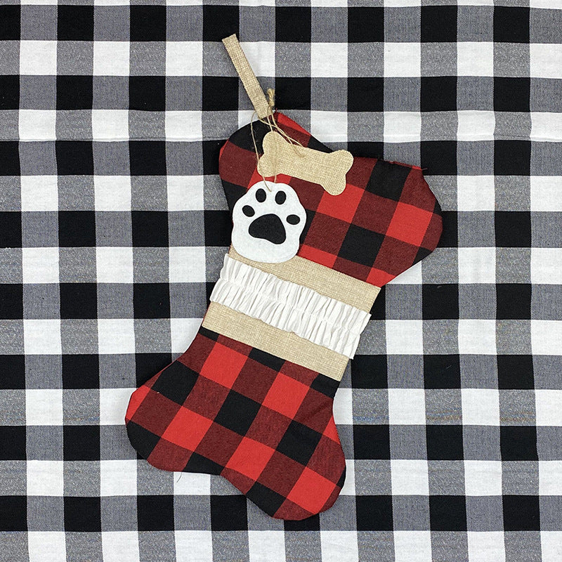 Pet Bones Christmas Decoration Socks