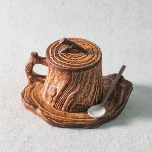 Handmade Stoneware Coffee Mug With Handle