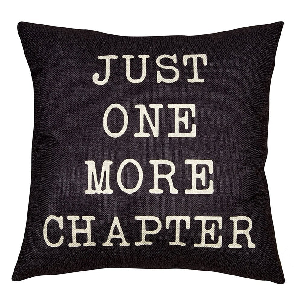 Just One More Chapter Pillow