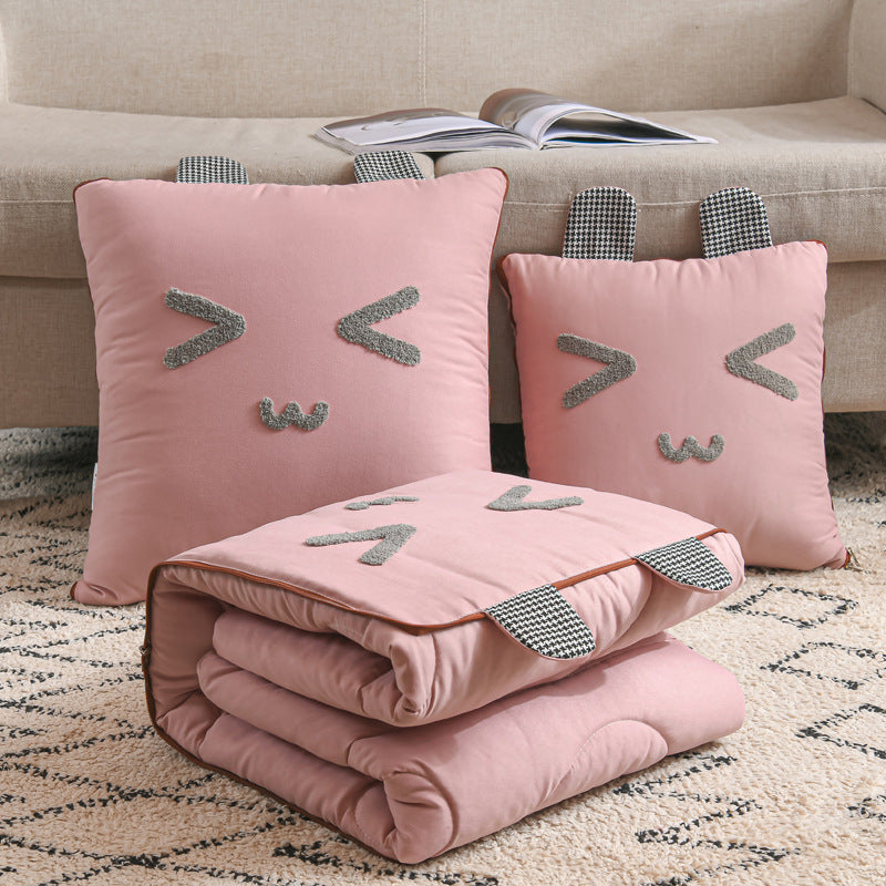 Three-dimensional Cartoon Bear Pillow And Quilt Pillow