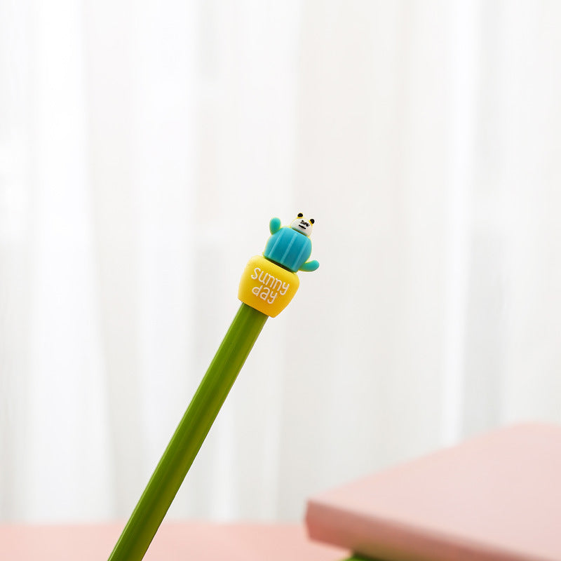 🌵✨ Potted Cactus Gel Pen – Add a Touch of Fun to Your Desk! ✨🖊️