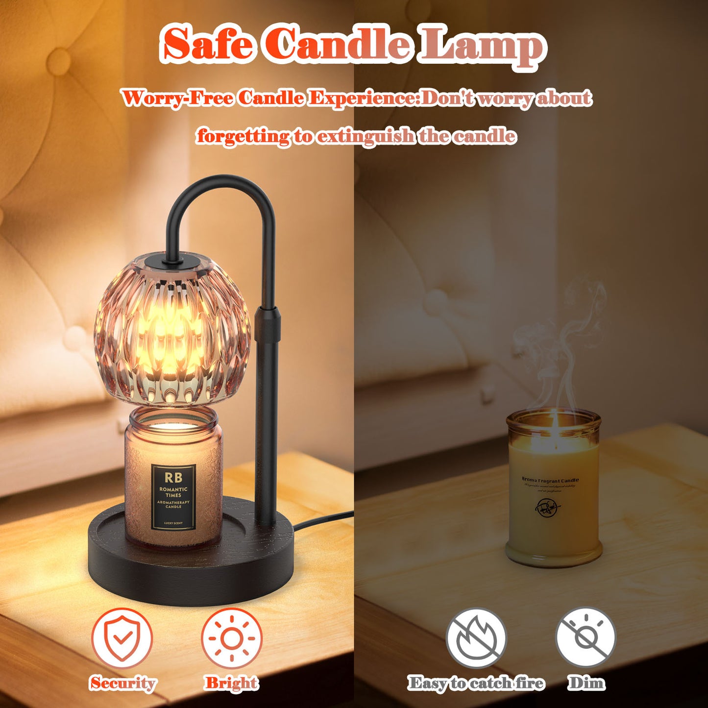 🕯️ RAINBEAN Candle Warmer Lamp – Safe, Stylish and Eco-Friendly Fragrance Solution 🌿✨