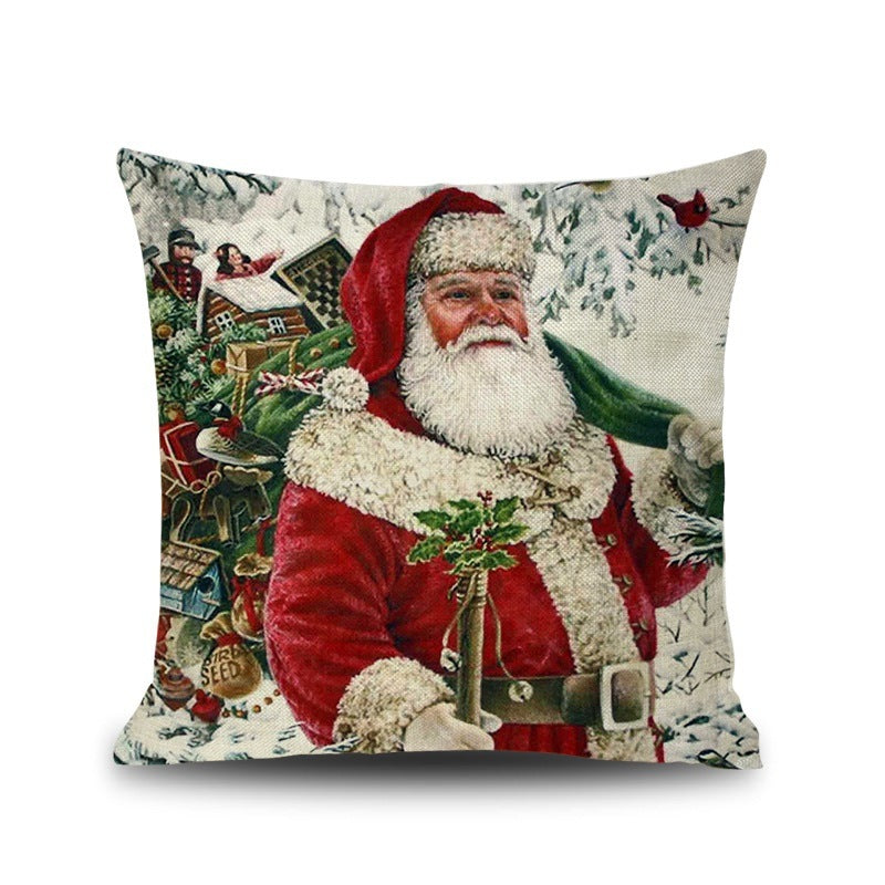 Cartoon Christmas Pillow Cover