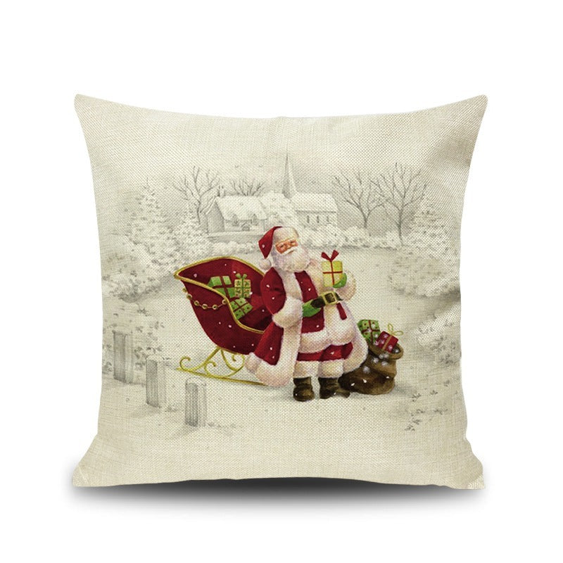 Cartoon Christmas Pillow Cover