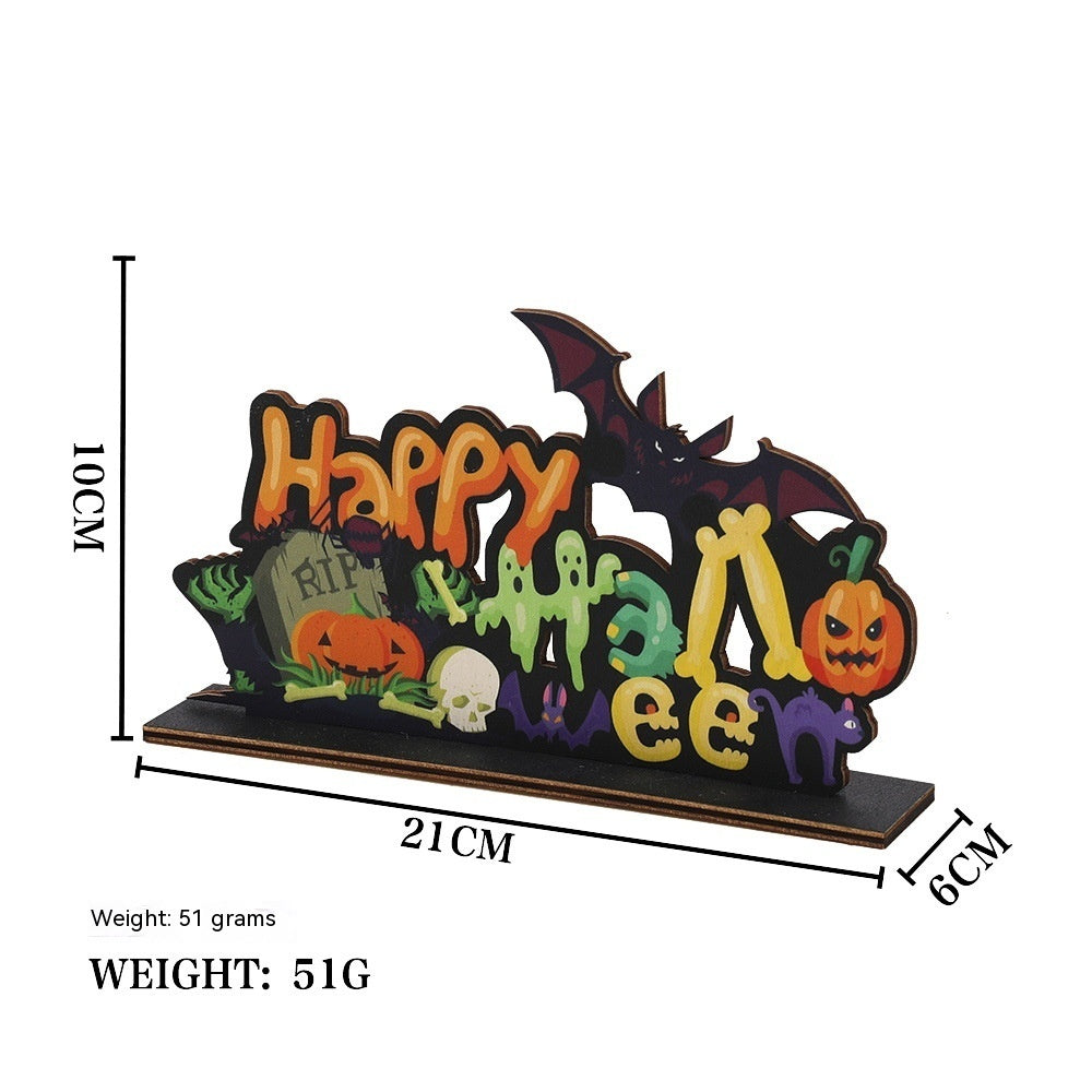 Halloween Wooden Decoration Decorations Festival