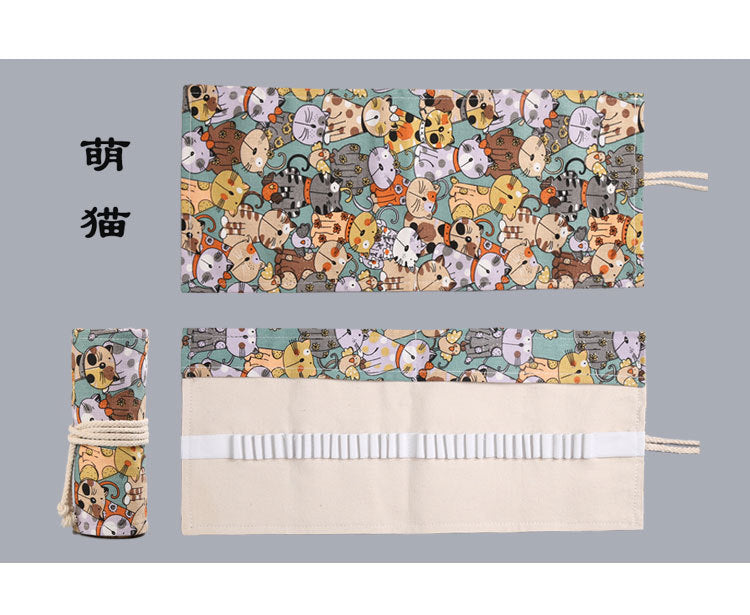 ✨ The Cute Cat Canvas Pencil Bag – Organize with Style! ✨