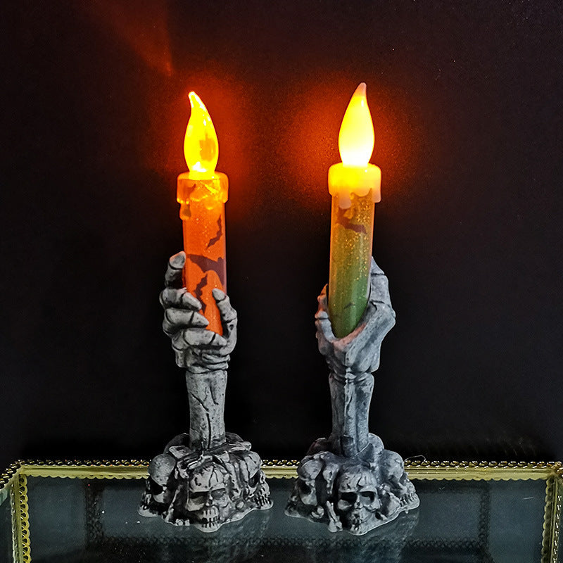 Ghost hand candle light