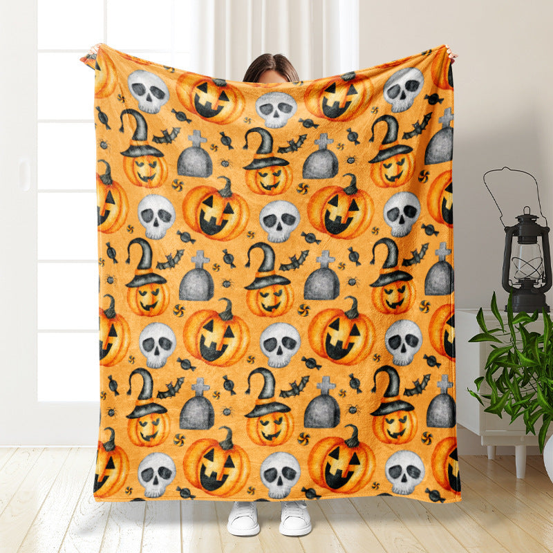 🎃 Cozy Cartoon Anime Blanket – Snuggle Up in Style This Autumn &amp; Winter! 🛌🧡