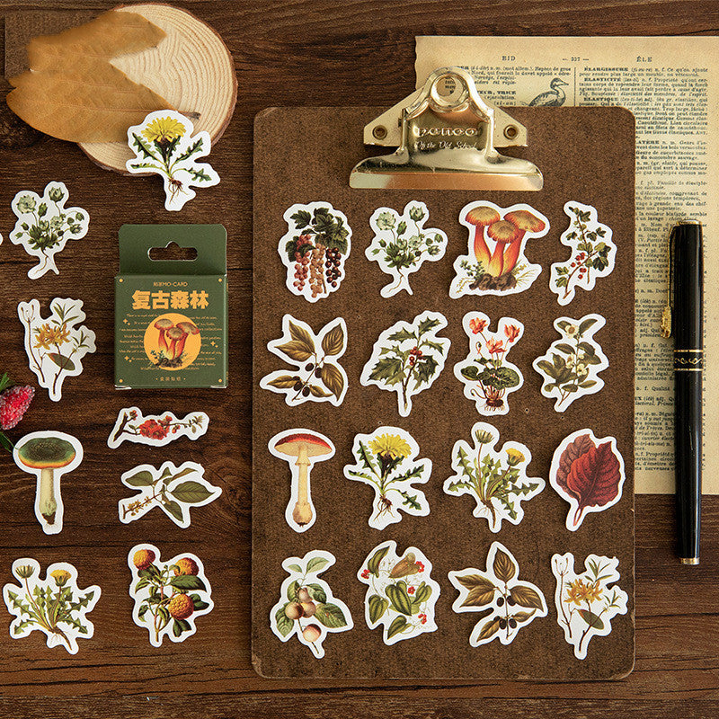 ✨ Transform Your Projects with Our Vintage Forest Plant Stickers! ✨