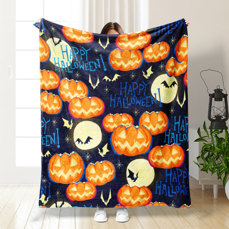 🎃 Cozy Cartoon Anime Blanket – Snuggle Up in Style This Autumn &amp; Winter! 🛌🧡