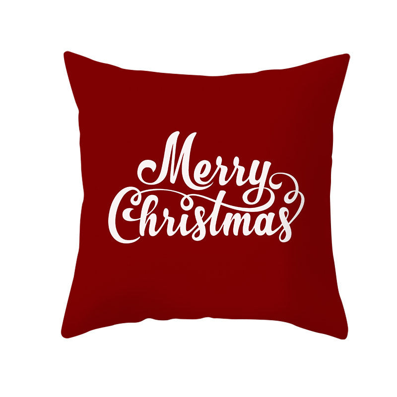 Santa Elk Pillow Cover Lumbar Pillow Car Pattern