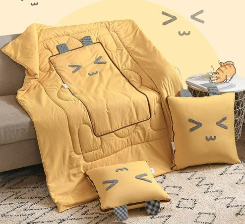 Three-dimensional Cartoon Bear Pillow And Quilt Pillow