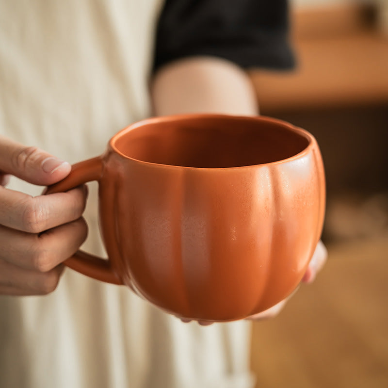 Cute Funny Pumpkin Ceramic Mug Large Capacity