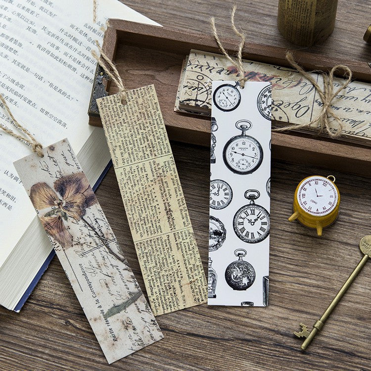 Retro English Poetry Bookmarks Warm Literary Ins Style Creative