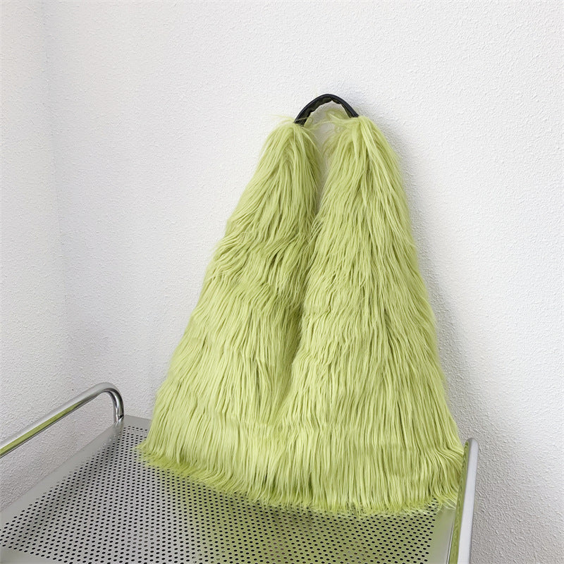 Shoulder Tote Plush Bag