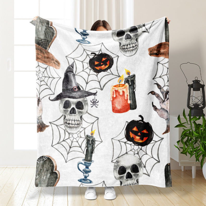 🎃 Cozy Cartoon Anime Blanket – Snuggle Up in Style This Autumn &amp; Winter! 🛌🧡