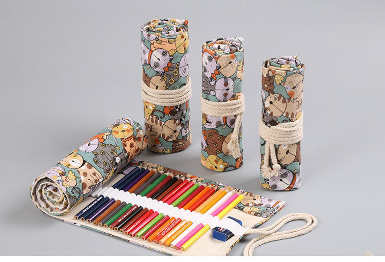 ✨ The Cute Cat Canvas Pencil Bag – Organize with Style! ✨