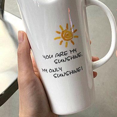 Morning Mug Simple Cute Creative Large Capacity Mug